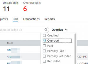 Overdue Bills Screenshot