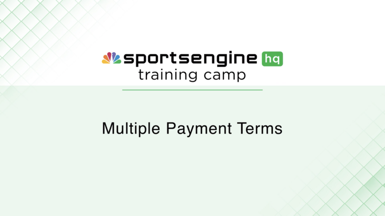 Multiple Payment Terms